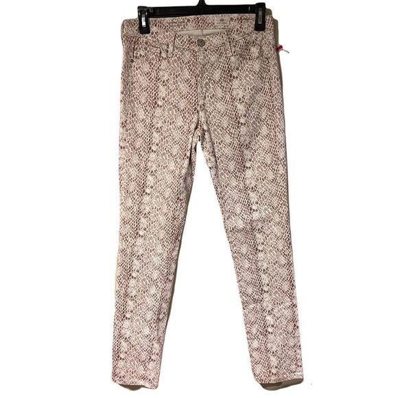 Adriano Goldschmied AG Snake Print Prima Ankle Jeans - Picture 8 of 15